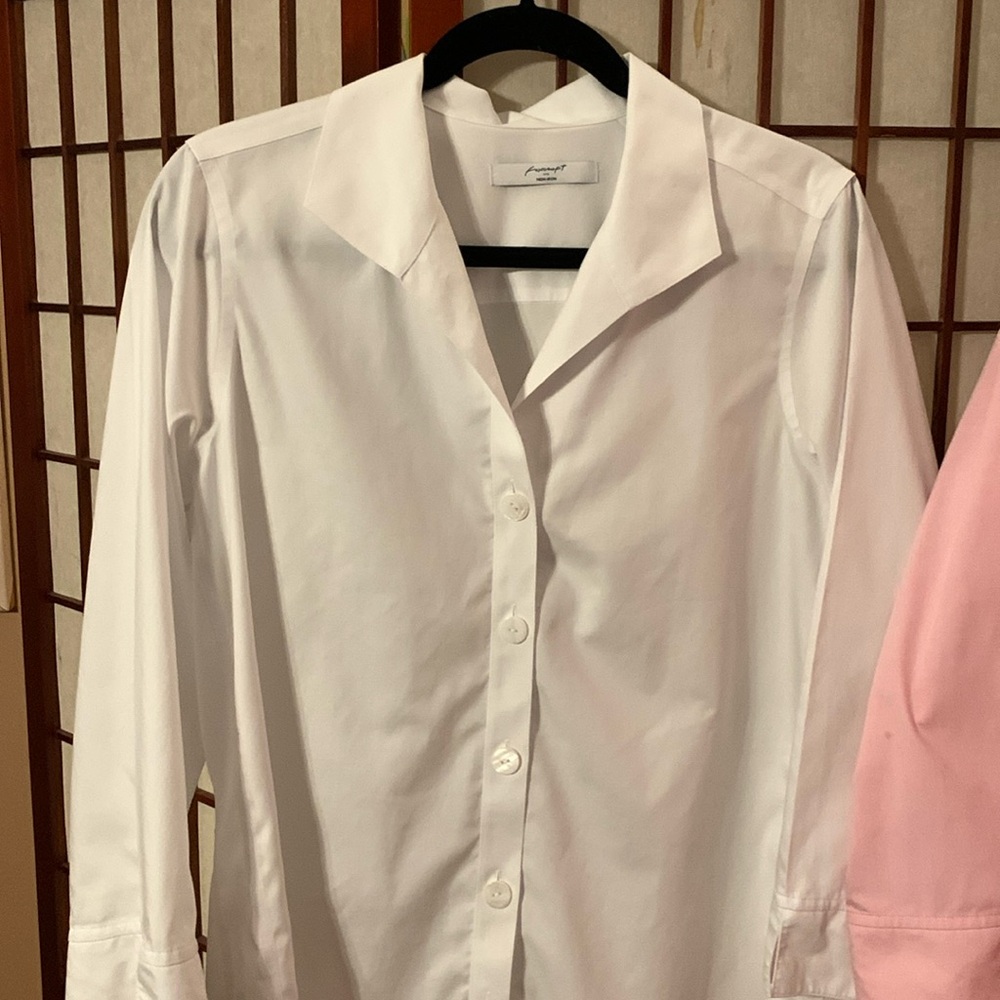 Pandora Tunics - non-iron (size 12) - 2for1 both pink & white